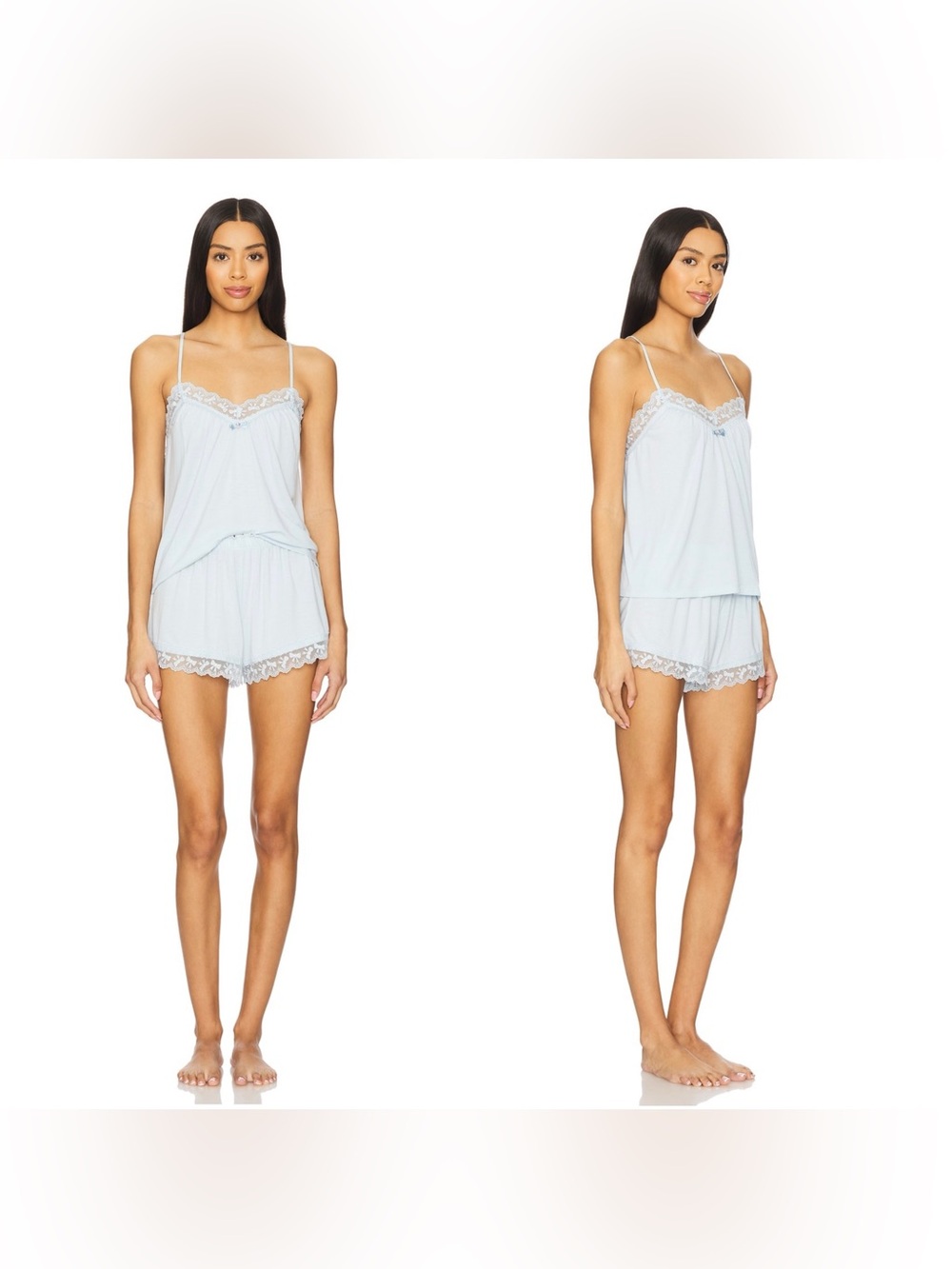 NWT Flora Nikrooz MARIBEL pajama SET IN LIGHT BLUE